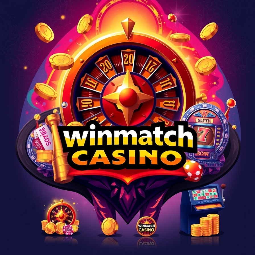 WinMatch Casino gaming interface showing slots and table games
